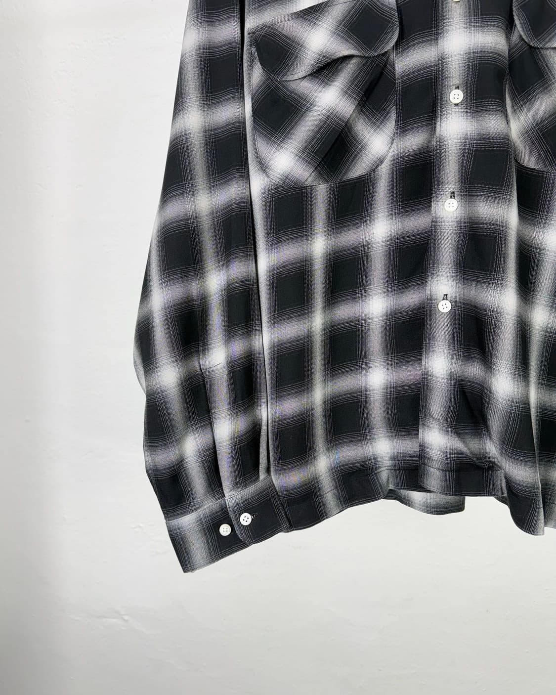 세단 올 퍼포즈 옴브레 체크 투 포켓 셔츠 상품이미지4