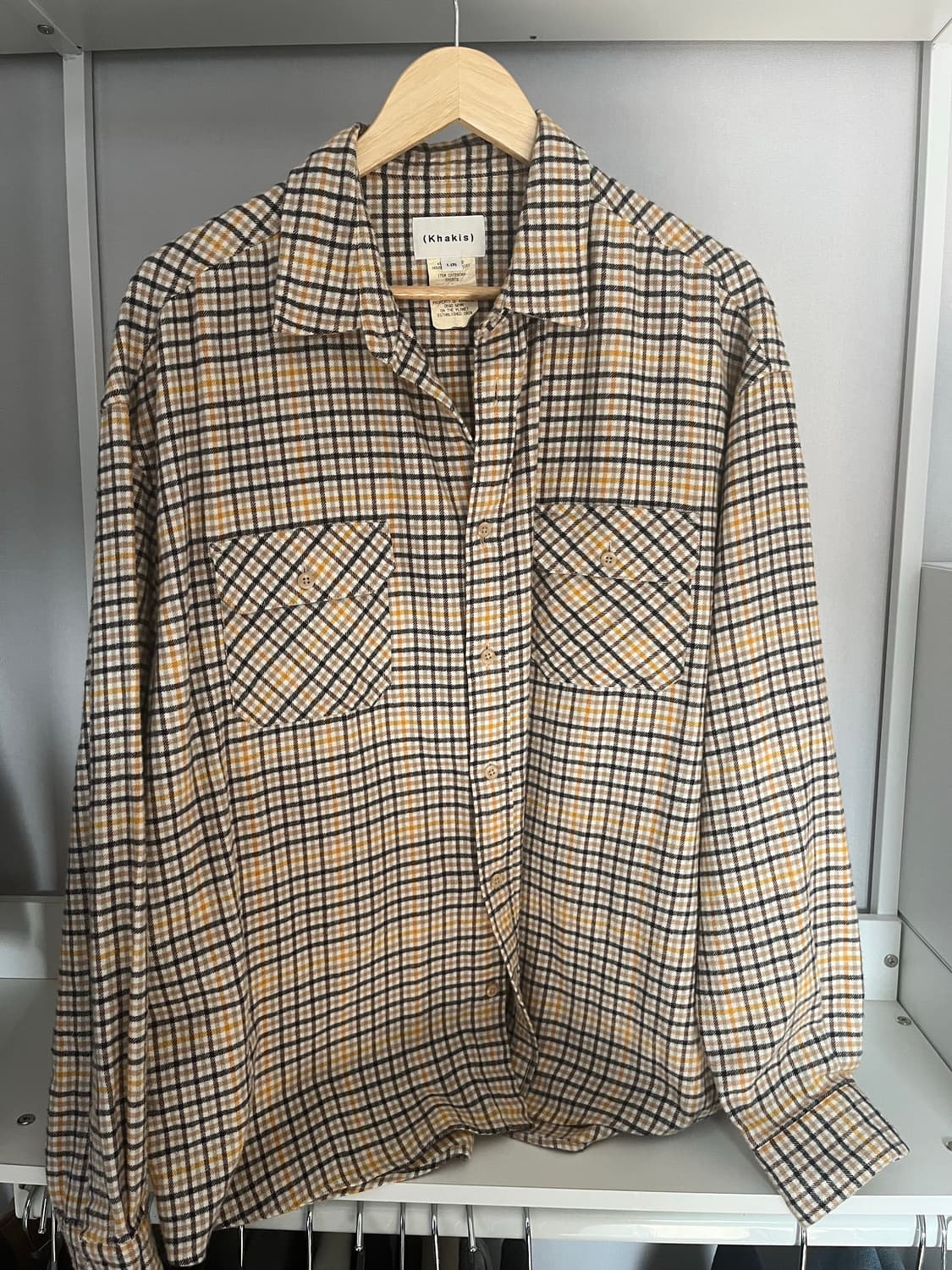 카키스 체크셔츠 상품이미지2