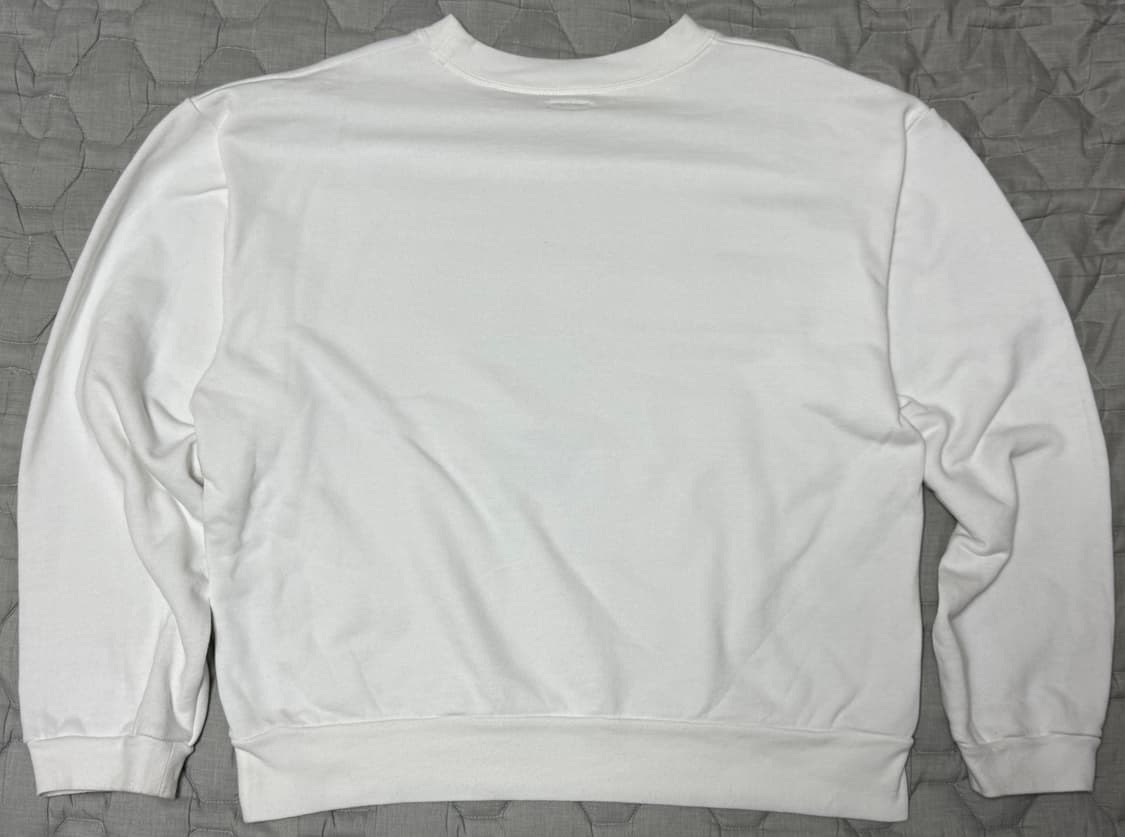캐피탈 에코 플리스 크루 스웨트셔츠 화이트 2사이즈 상품이미지3
