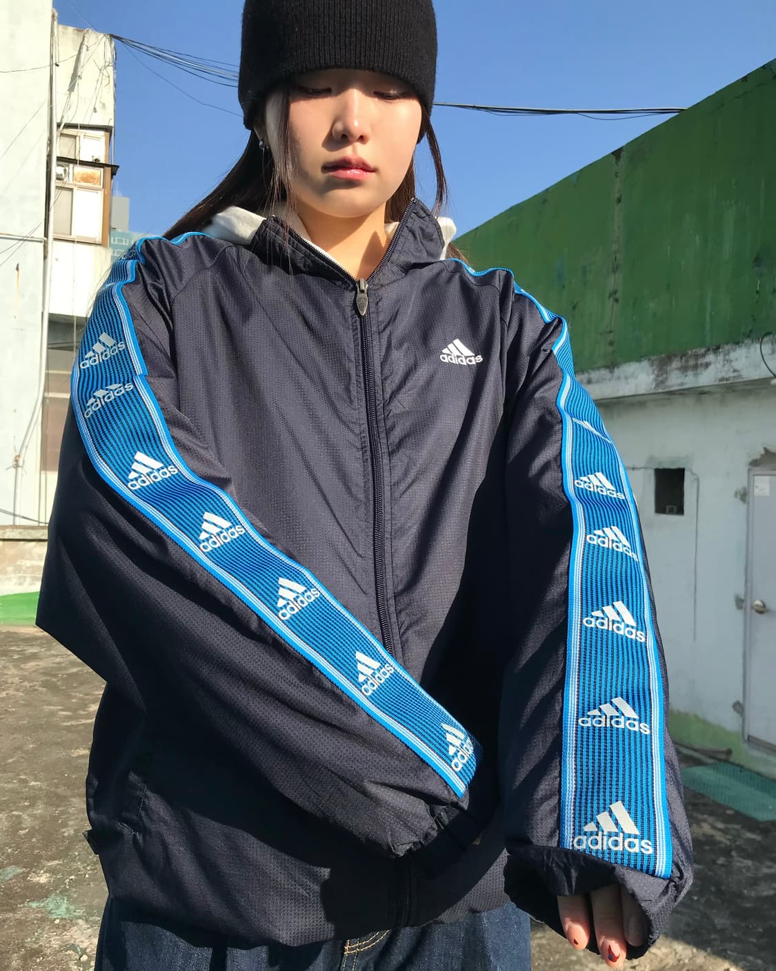 아디다스 네이비 집업 상품이미지3