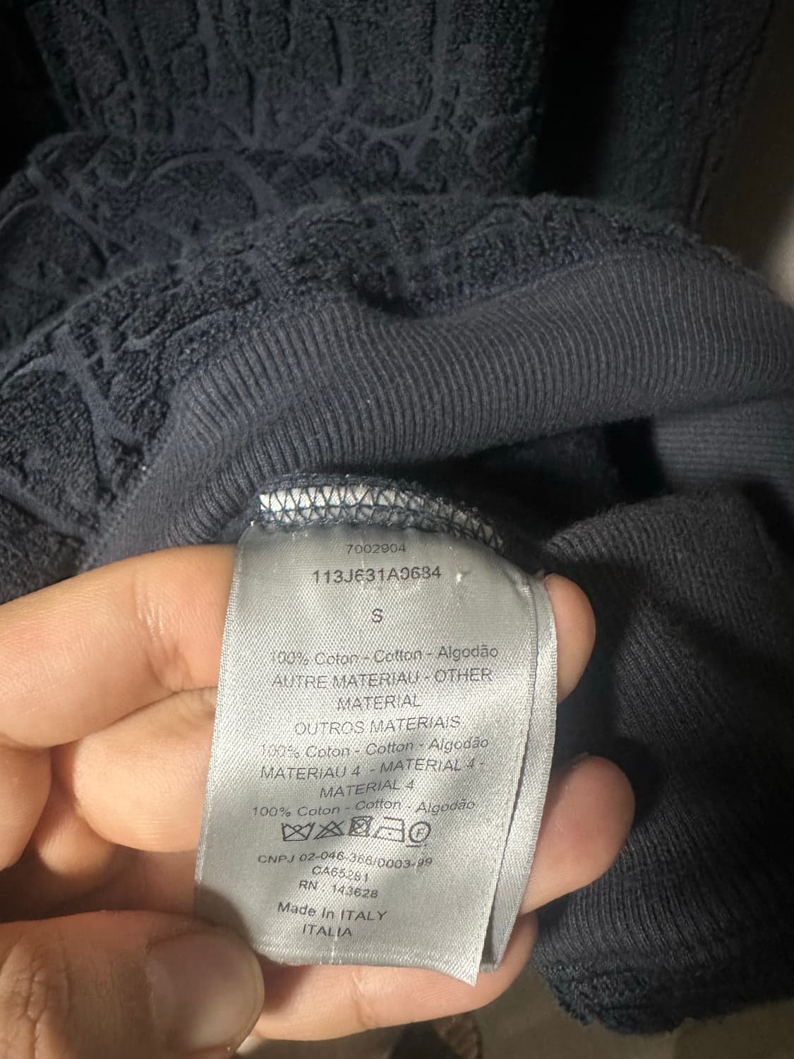 디올 오블리크 테리후드 오버 S 상품이미지3