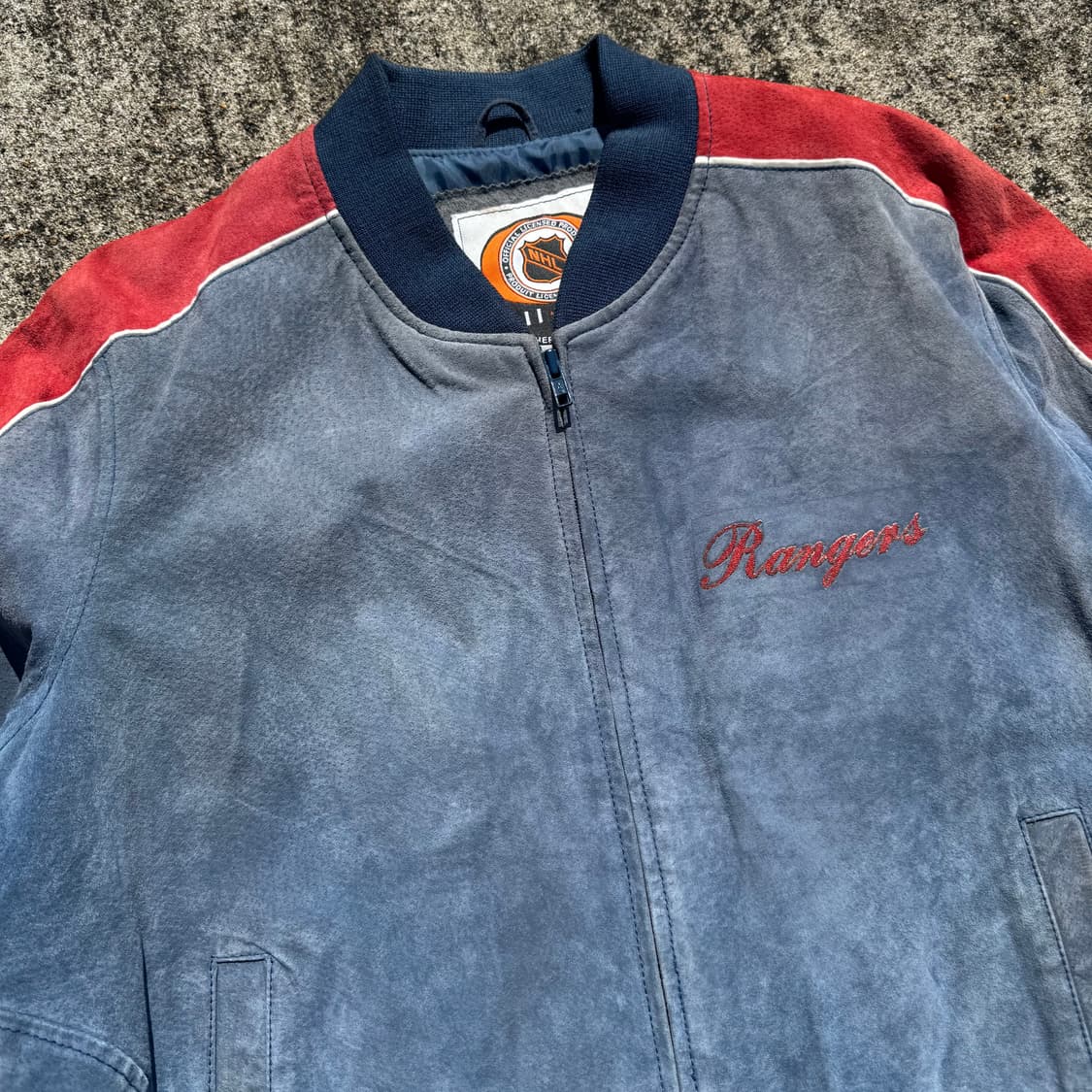[L] G-III x Carl Banks NHL 뉴욕레인저스 스웨이드자켓 상품이미지6