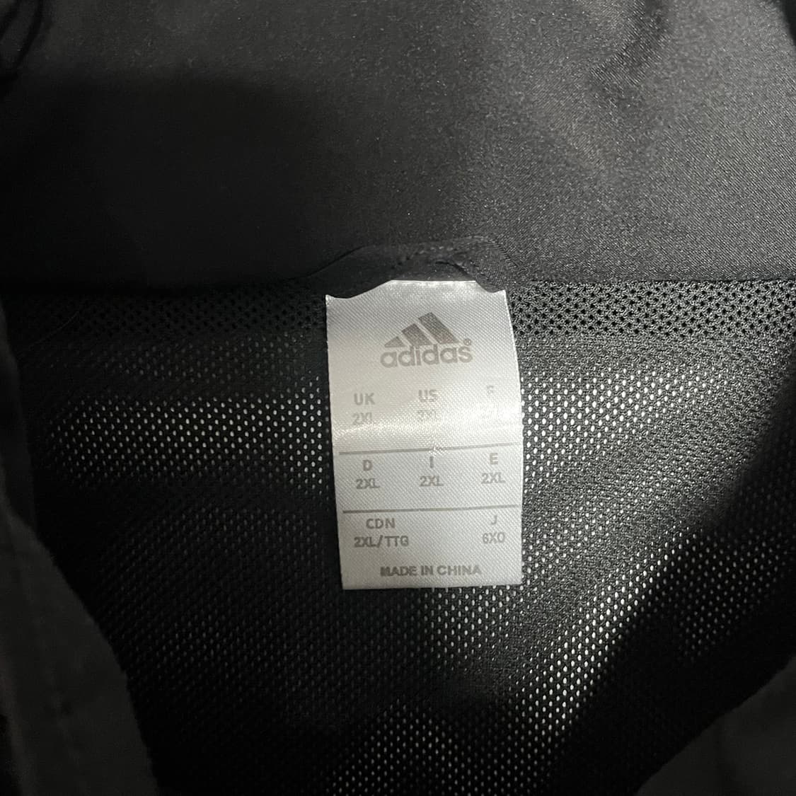 2XL 아디다스 유벤투스 유니폼 블랙 바람막이 상품이미지3