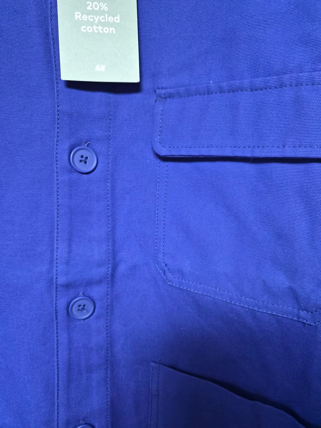 (새상품)H&M 블루 셔츠 L size 상품이미지3