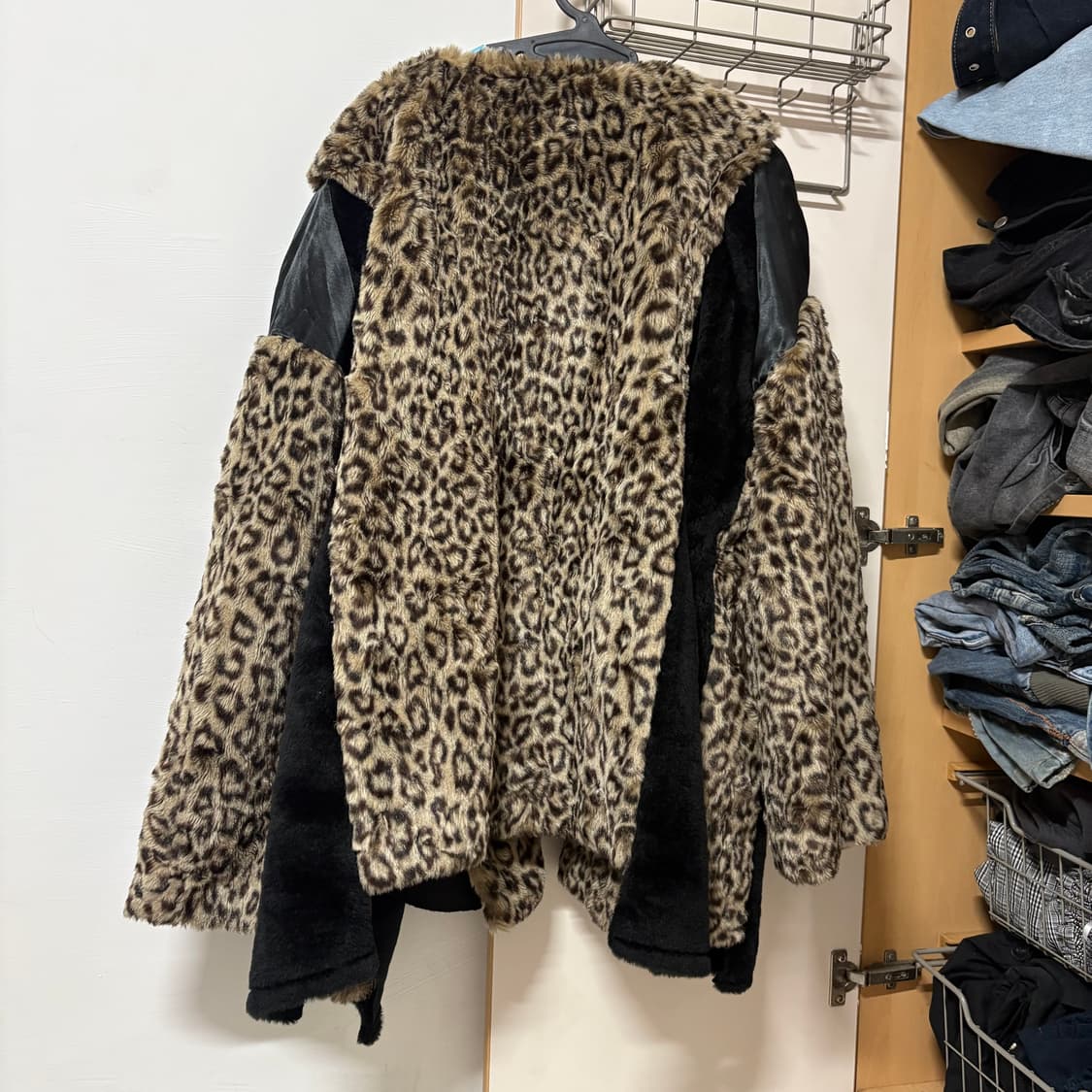 77circa 나나서카 레오파드 도킹 퍼자켓 상품이미지4