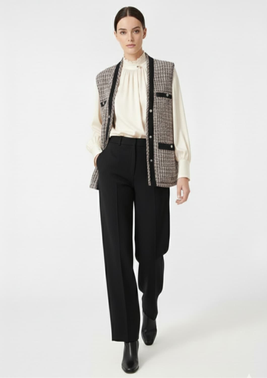 [새상품]maje 마쥬 루렉스 트위드 베스트 55사이즈 상품이미지2