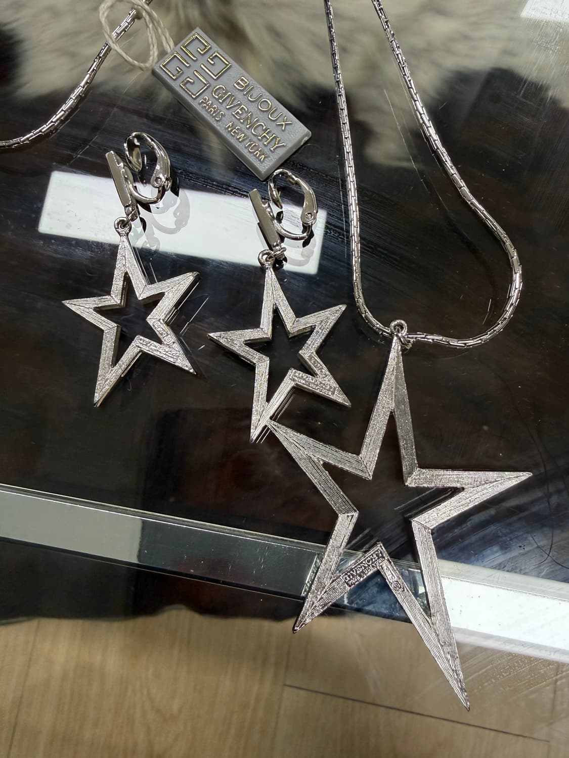 00s 지방시 Bijoux 스타 귀걸이 목걸이 세트 상품이미지4