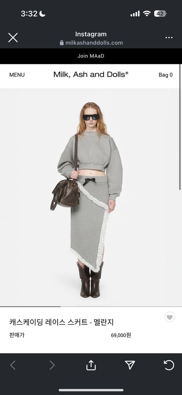 Milk Ash and Dolls 캐스케이딩 레이스 스커트 상품이미지2