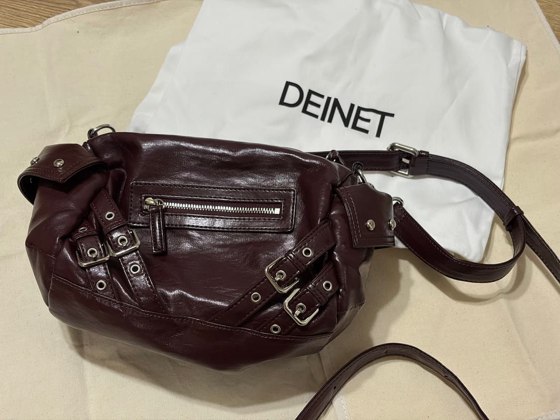 다이닛 스터드 포켓백 버건디 DEINET STUD POCKET BAG 상품이미지2