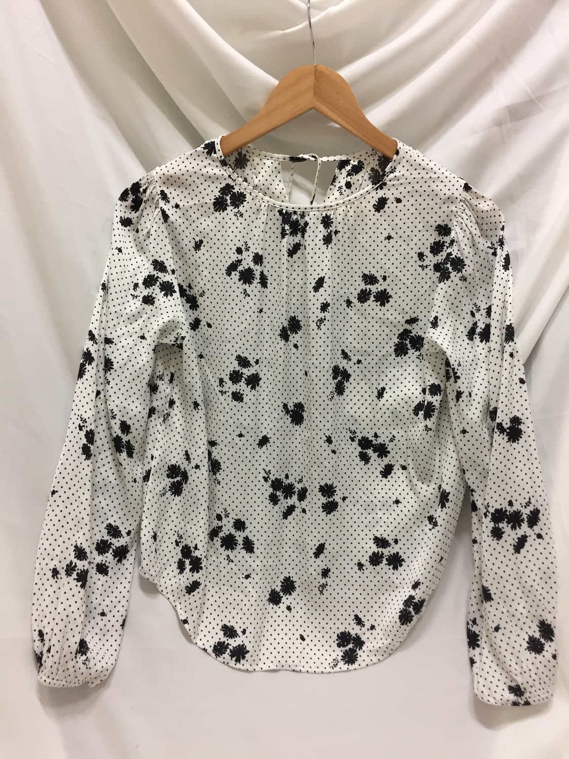 꽃 도트 블라우스 상품이미지9