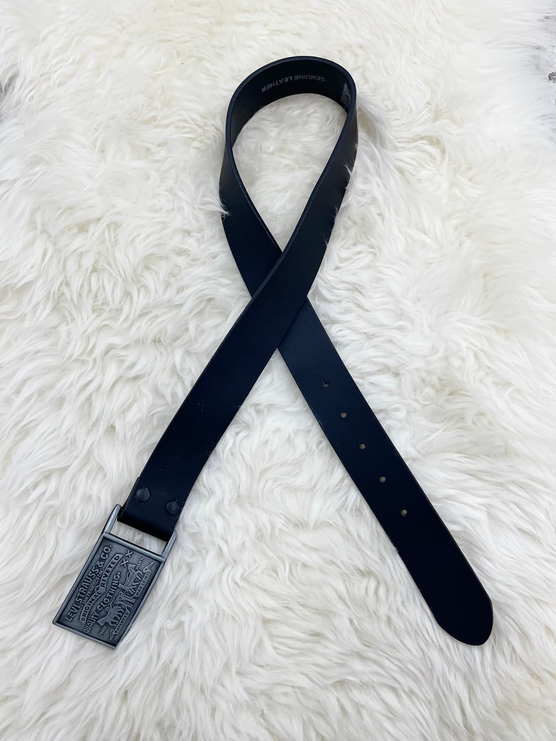 리바이스 리얼레더 로고 버클 벨트 상품이미지5