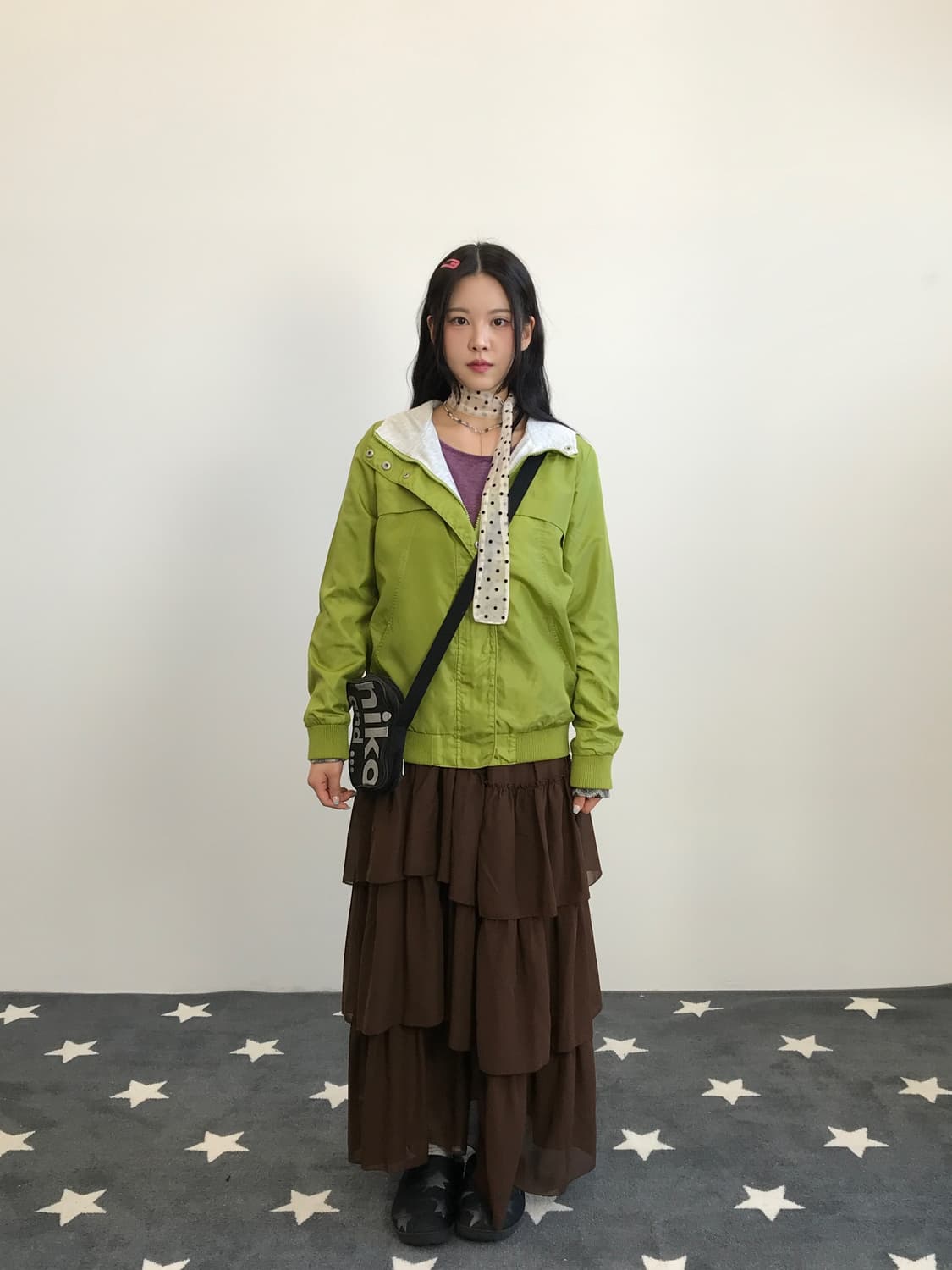 AVARICE Lime Green Windbreaker Jacket 상품이미지1