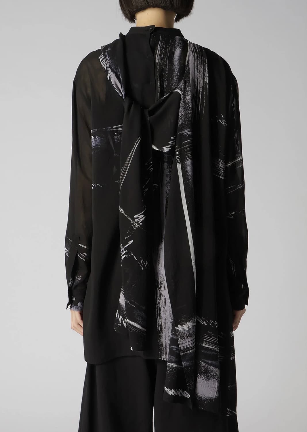 Y’s 요지야마모토 스카프 블라우스 상품이미지7