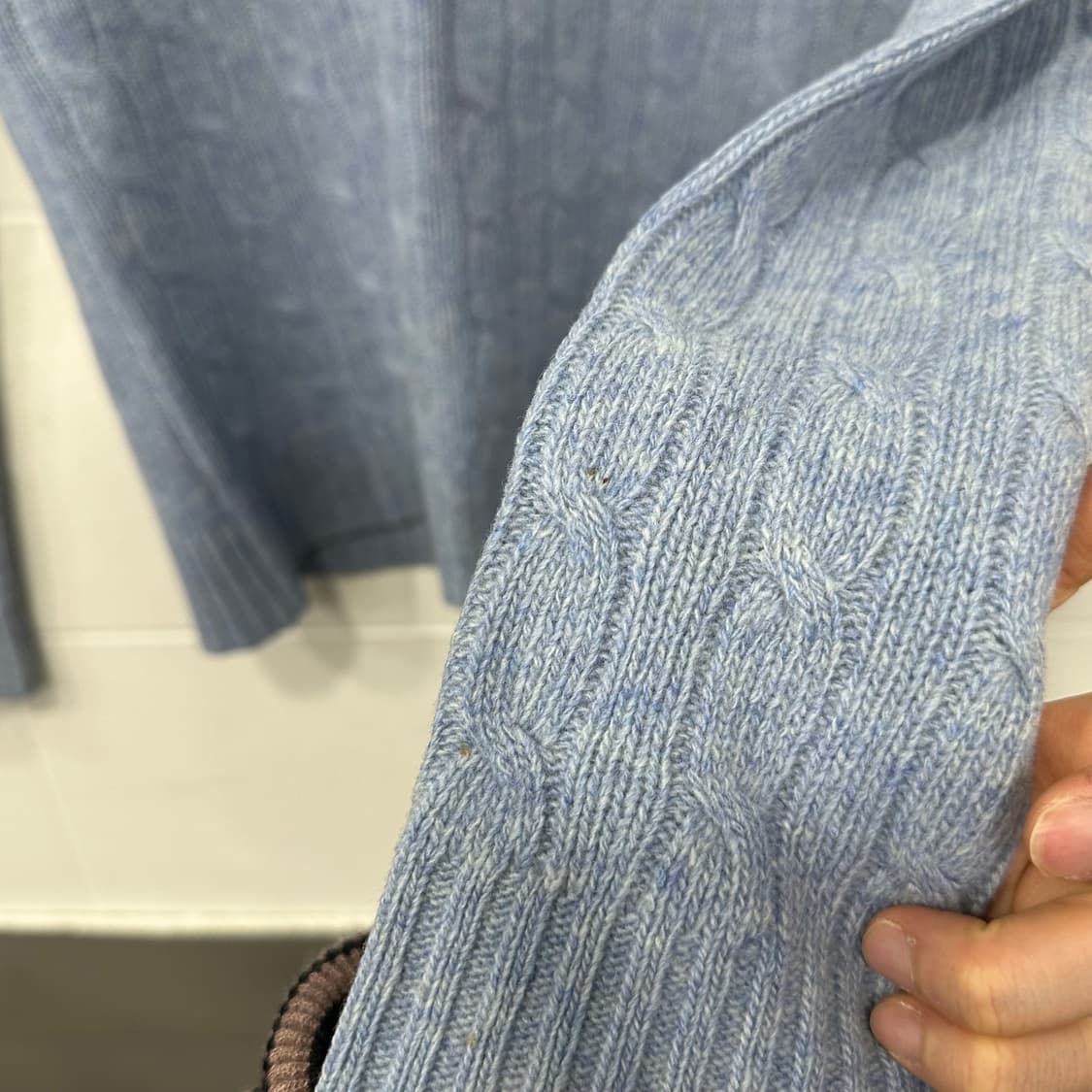 폴로 랄포로렌 브이넥 꽈배기니트 상품이미지6