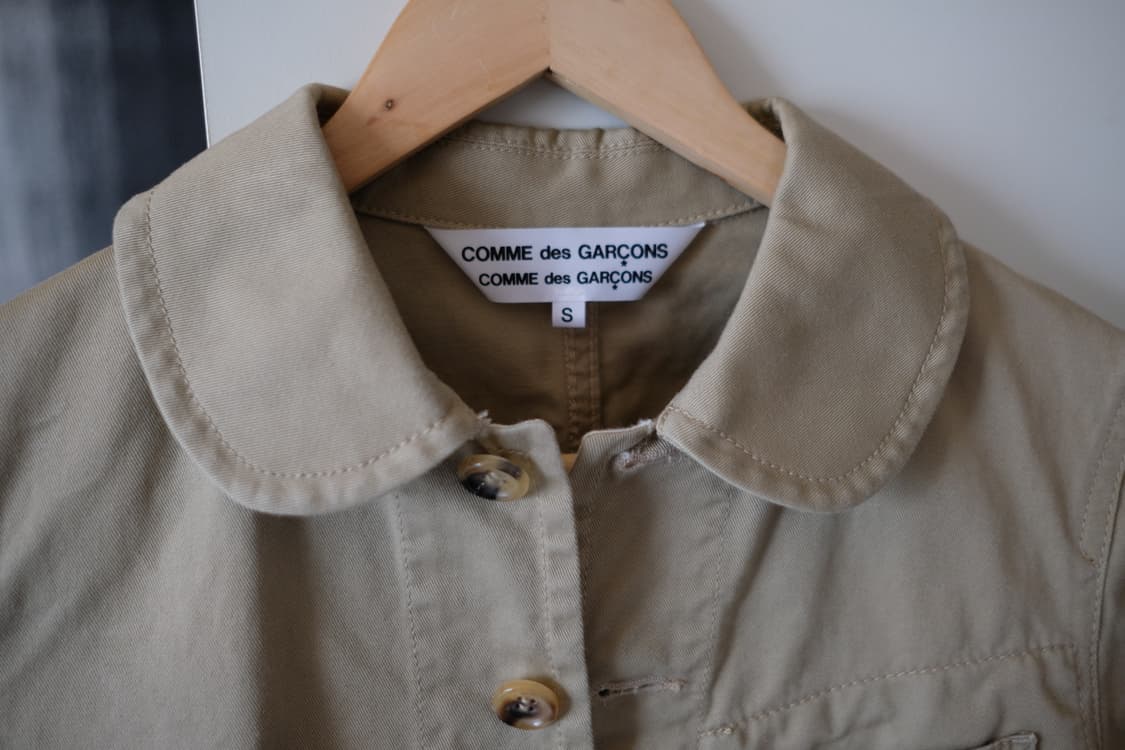 꼼데가르송 라운드카라 베이지 자켓 S 상품이미지3