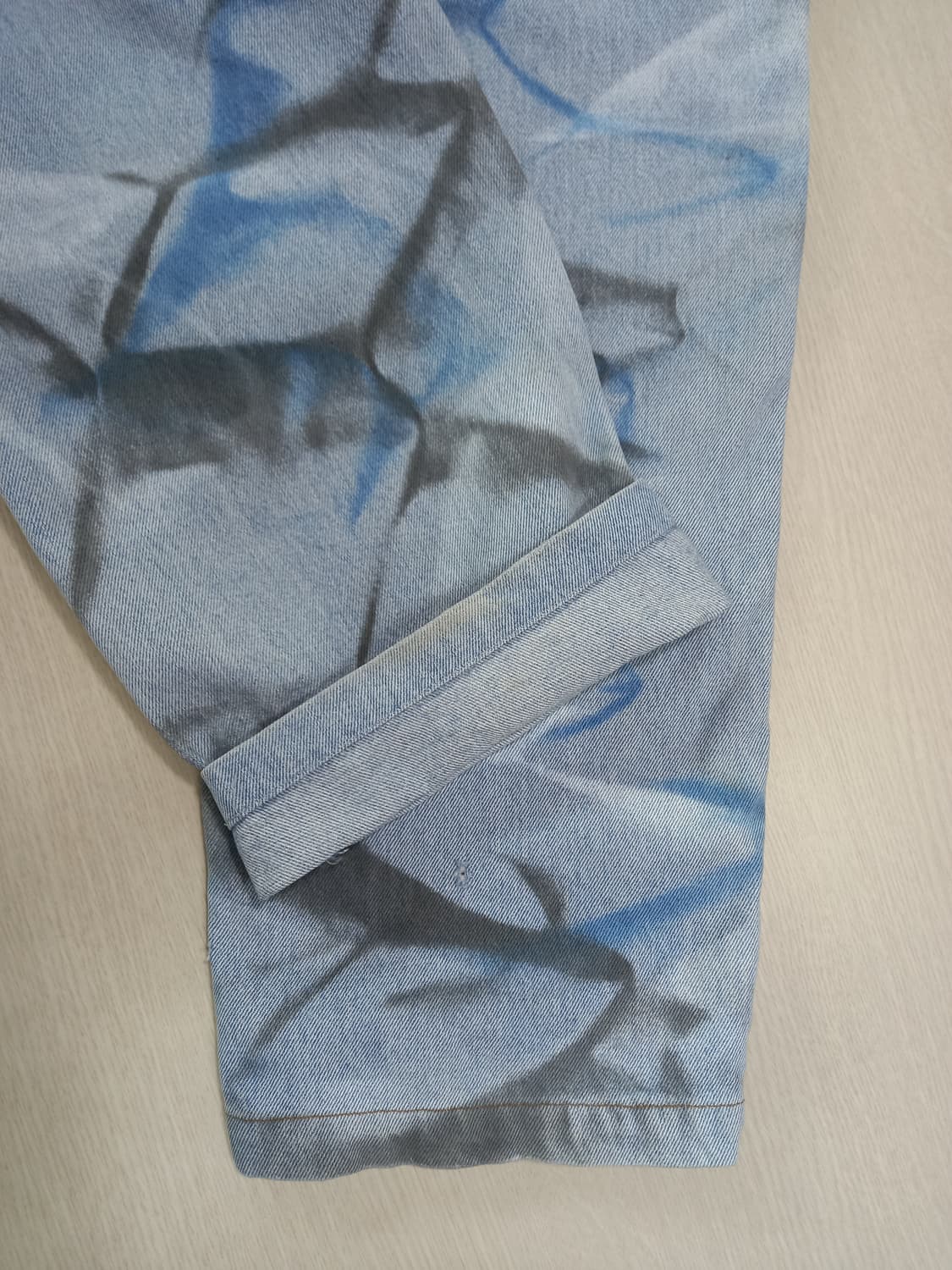 36-37 90's 리바이스570 테이퍼드 연청 커스텀 36-434 상품이미지6