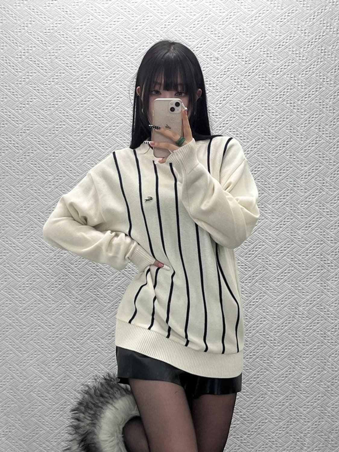 라코스테 서광 컨트리 레트로 스트라이프 니트 100 C10267 상품이미지1