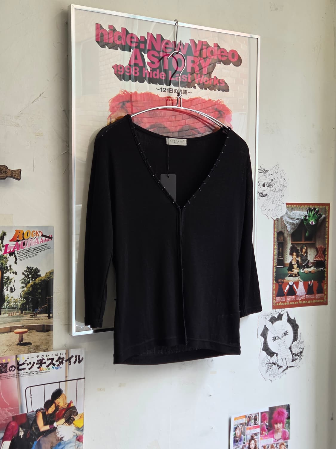 JPN 핑크 체크 슬리브리스 SET 상품이미지3