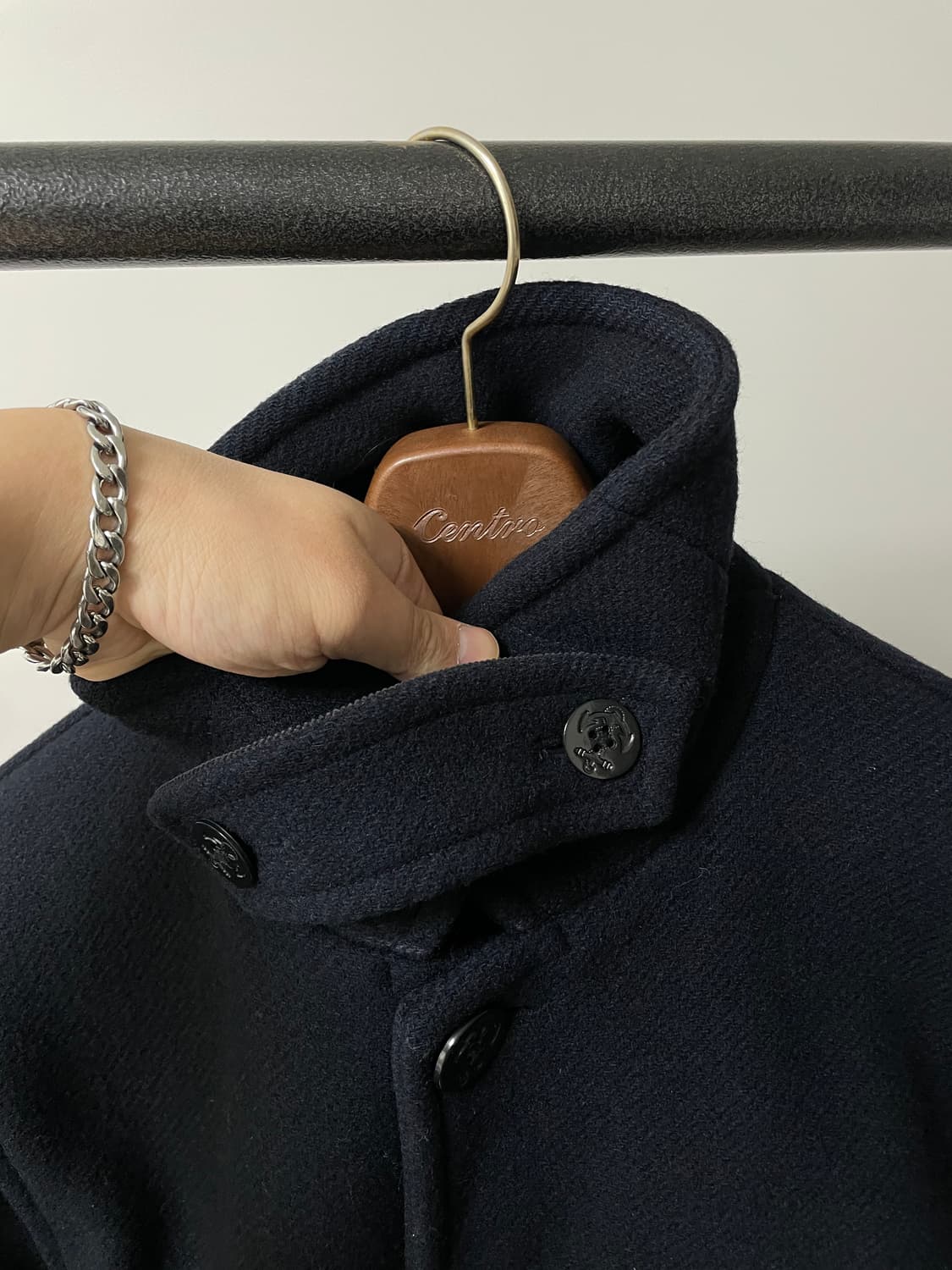 (M) 에스피오나지 네이비 울 피코트 상품이미지3