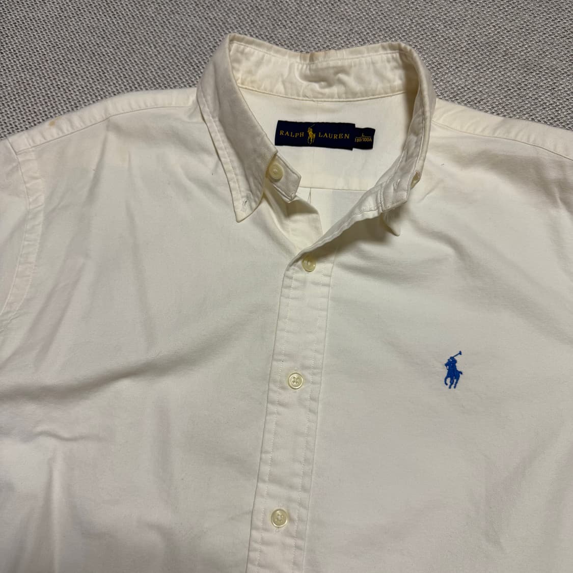 폴로 랄프로렌 반팔 셔츠 화이트 상품이미지2