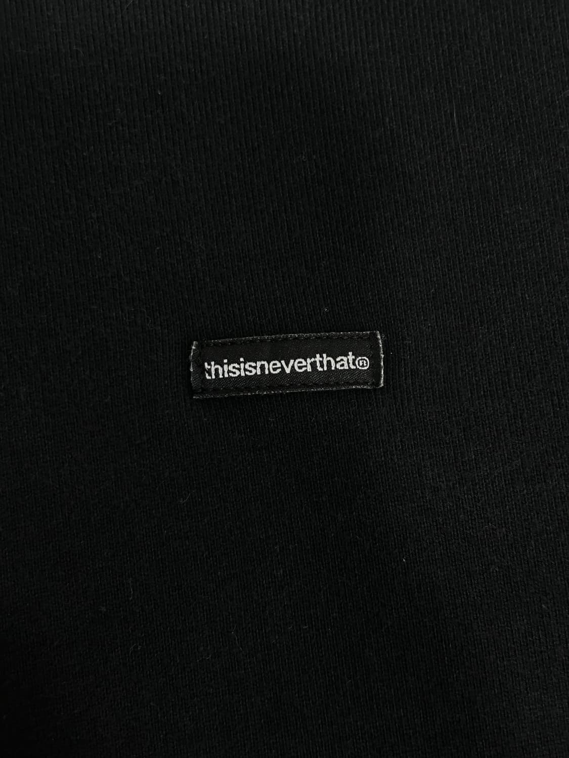 [L] 디스이즈네버댓 블랙 로고 후드티 남성 L사이즈 상품이미지5
