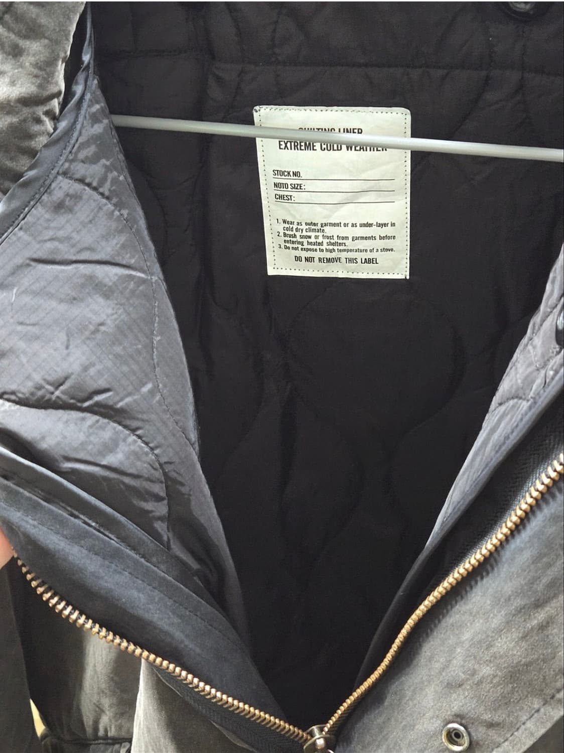 프릭스 스토어 M-65 라이너 세트 페이디드 블랙 (M) 상품이미지3