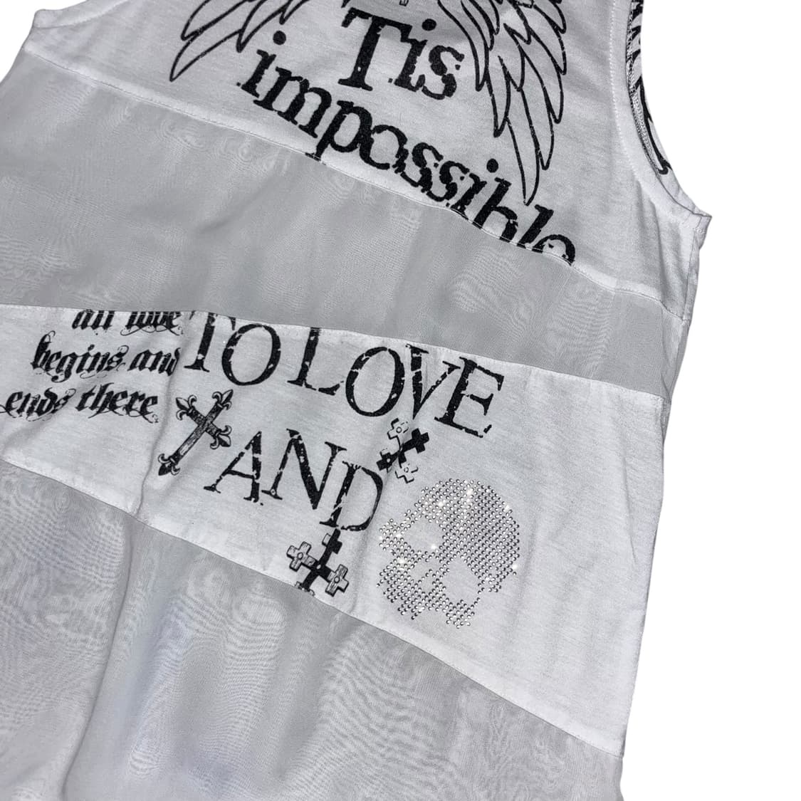 CECIL McBEE 세실맥비 스터드 해골큐빅 나시  y2k펑크 상품이미지7