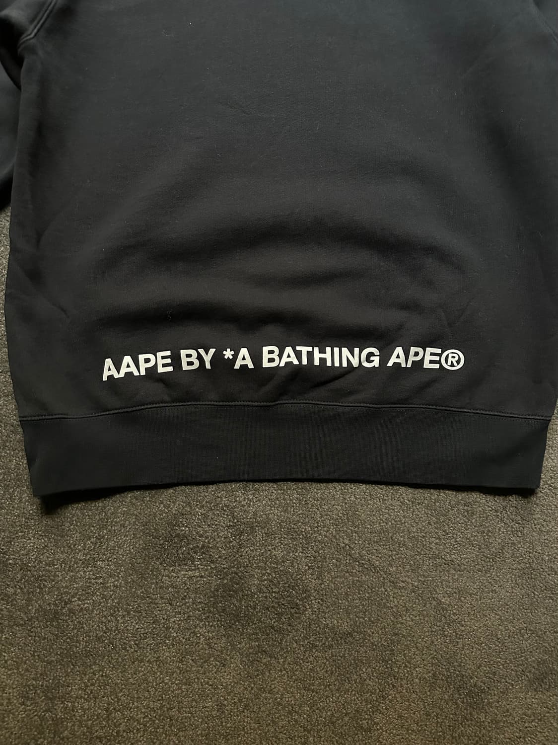 Aape 블랙 후드티 XL 상품이미지4