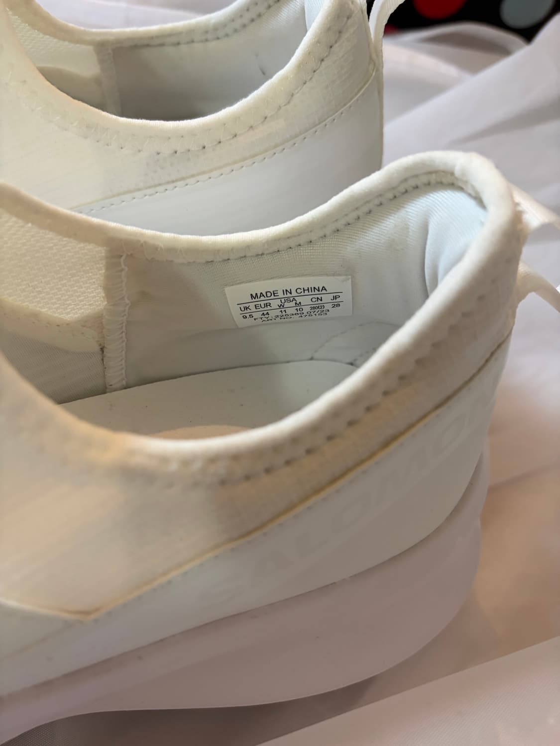 살로몬 꼼데가르송 슬립온 플랫폼 화이트 280 새상품 상품이미지2