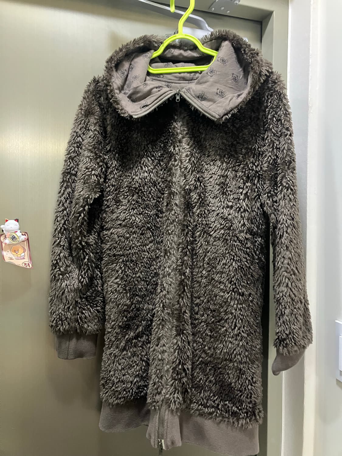 히스테릭글래머 퍽베어 브라운 후리스 상품이미지4