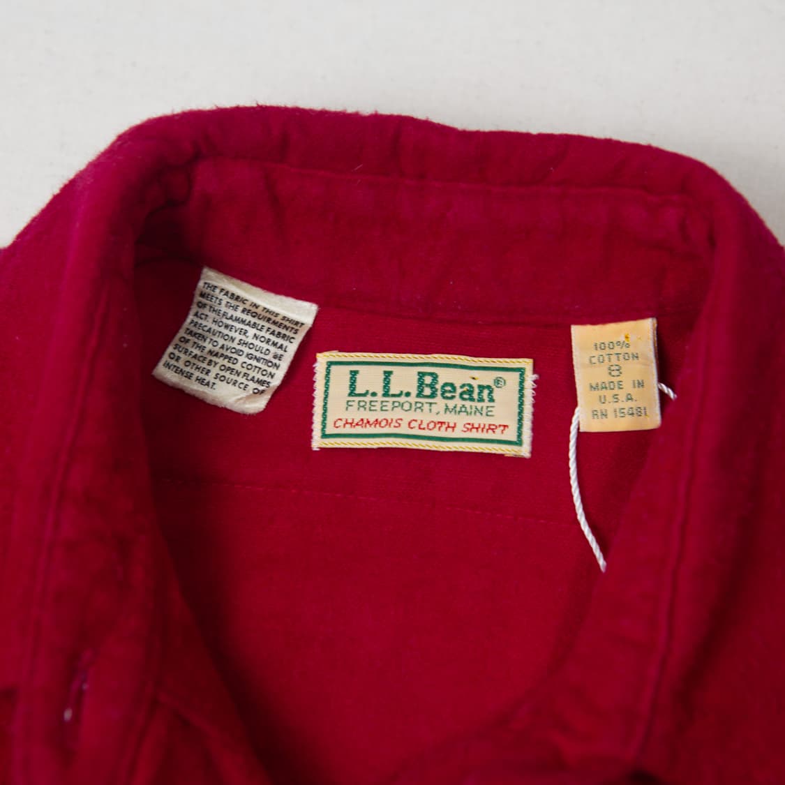 80s 엘엘빈 코튼 2 포켓 워크셔츠 상품이미지4