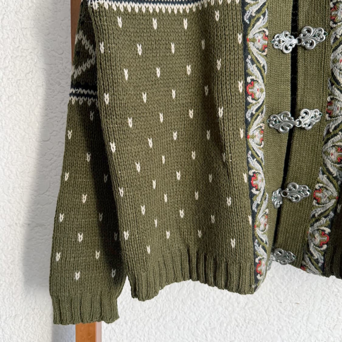 Norwegian Moss Knit Cardigan 상품이미지3