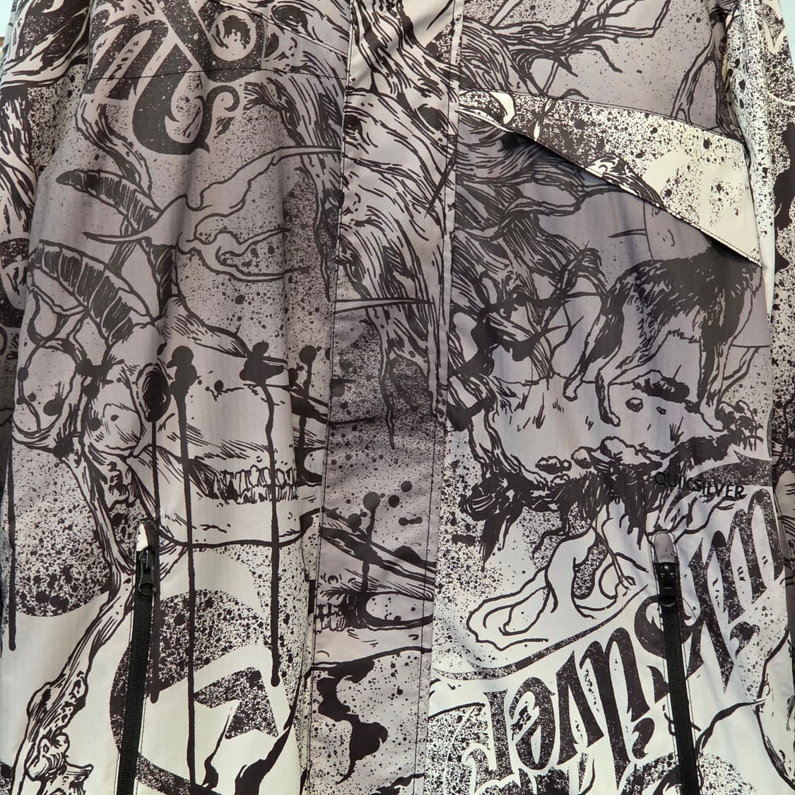 퀵실버 올드스쿨 프린팅 바람막이 자켓 상품이미지4