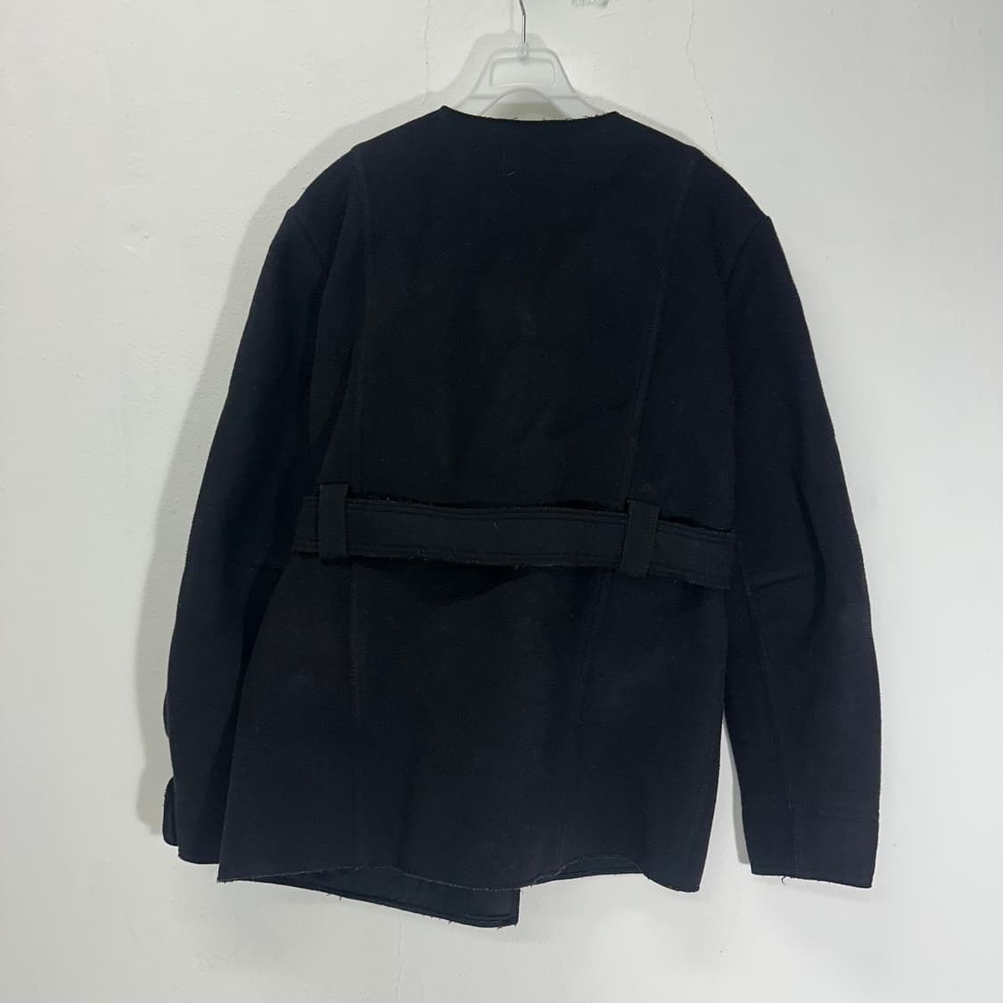 우먼M 베로니크뢰로이 블랙 로브 버진울자켓 상품이미지5