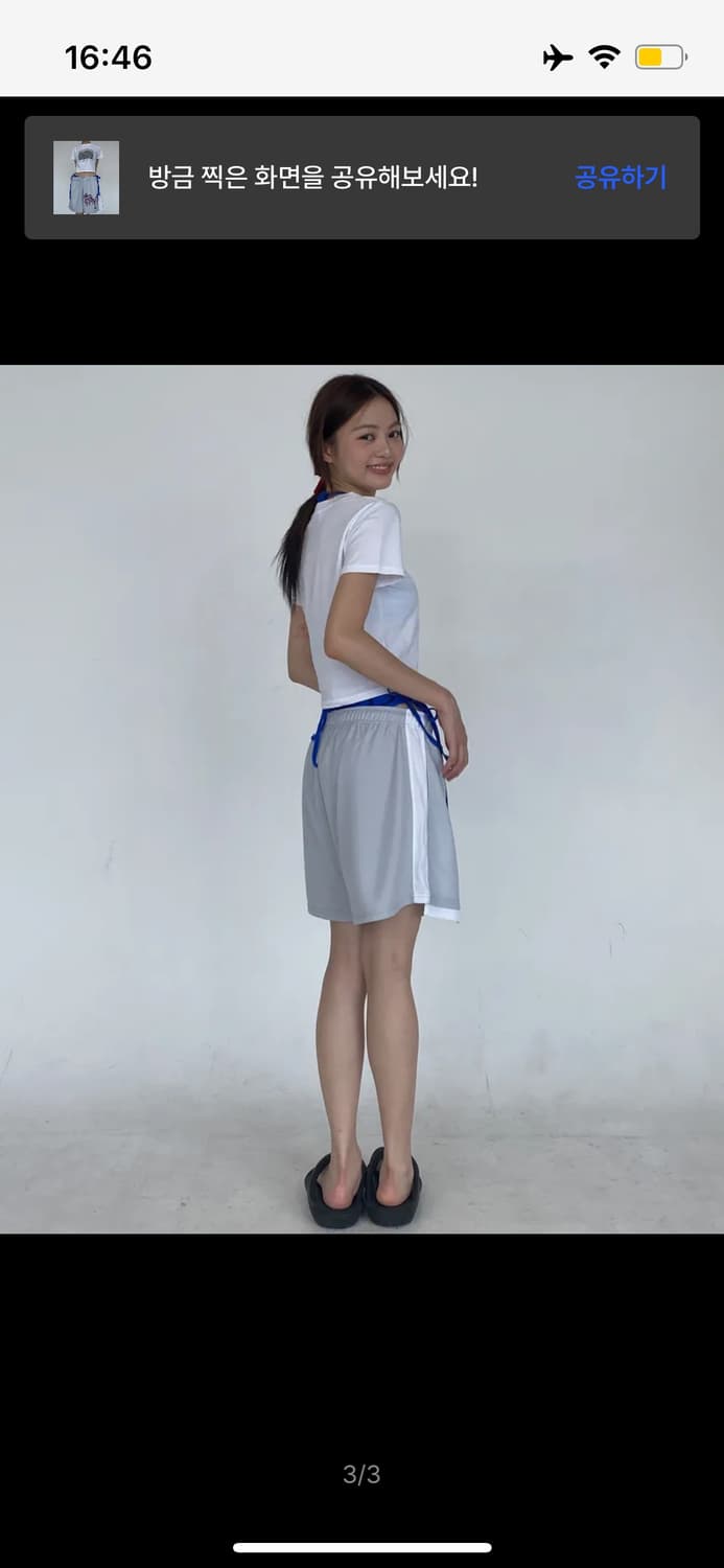 Alleyoop mesh short pants - Grey 상품이미지3