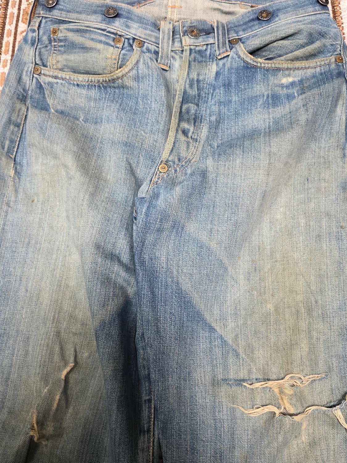 20s 빈티지 리바이스 발렌시아제 201 대전판 워크팬츠 555 usa 상품이미지2