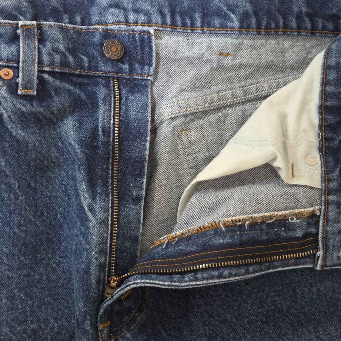 80s 리바이스 551 오렌지탭 중청 데님팬츠 34/36  상품이미지5