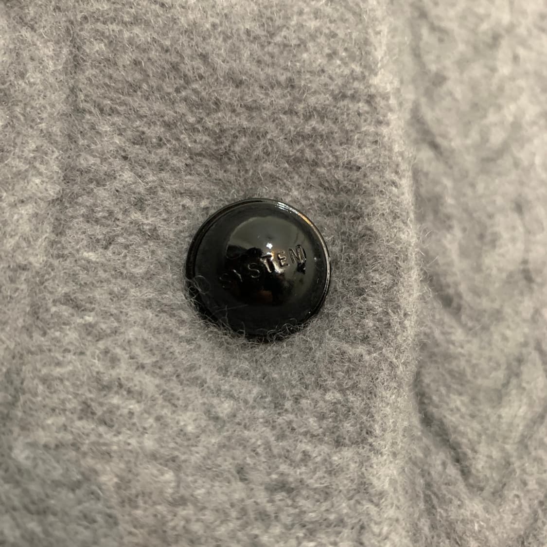 90 한섬 시스템 23 꽈배기 케이블 니트 크롭 가디건 상품이미지3