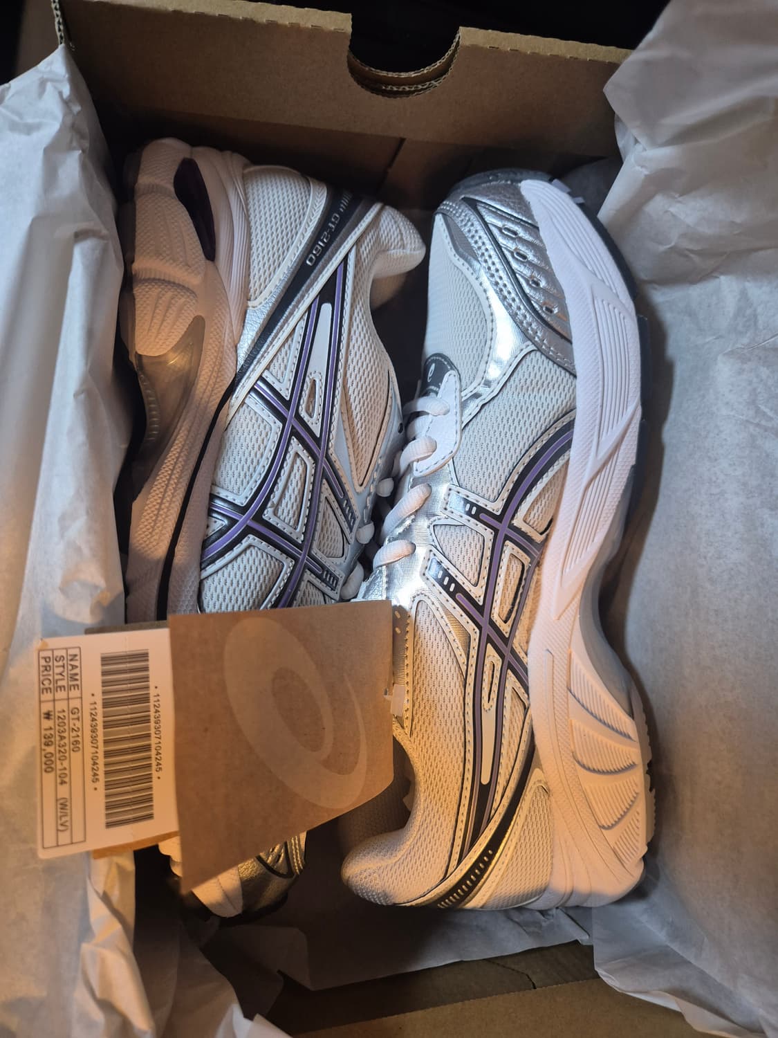 (새상품) 아식스 GT-2160 화이트 스페이스 라벤더 상품이미지1