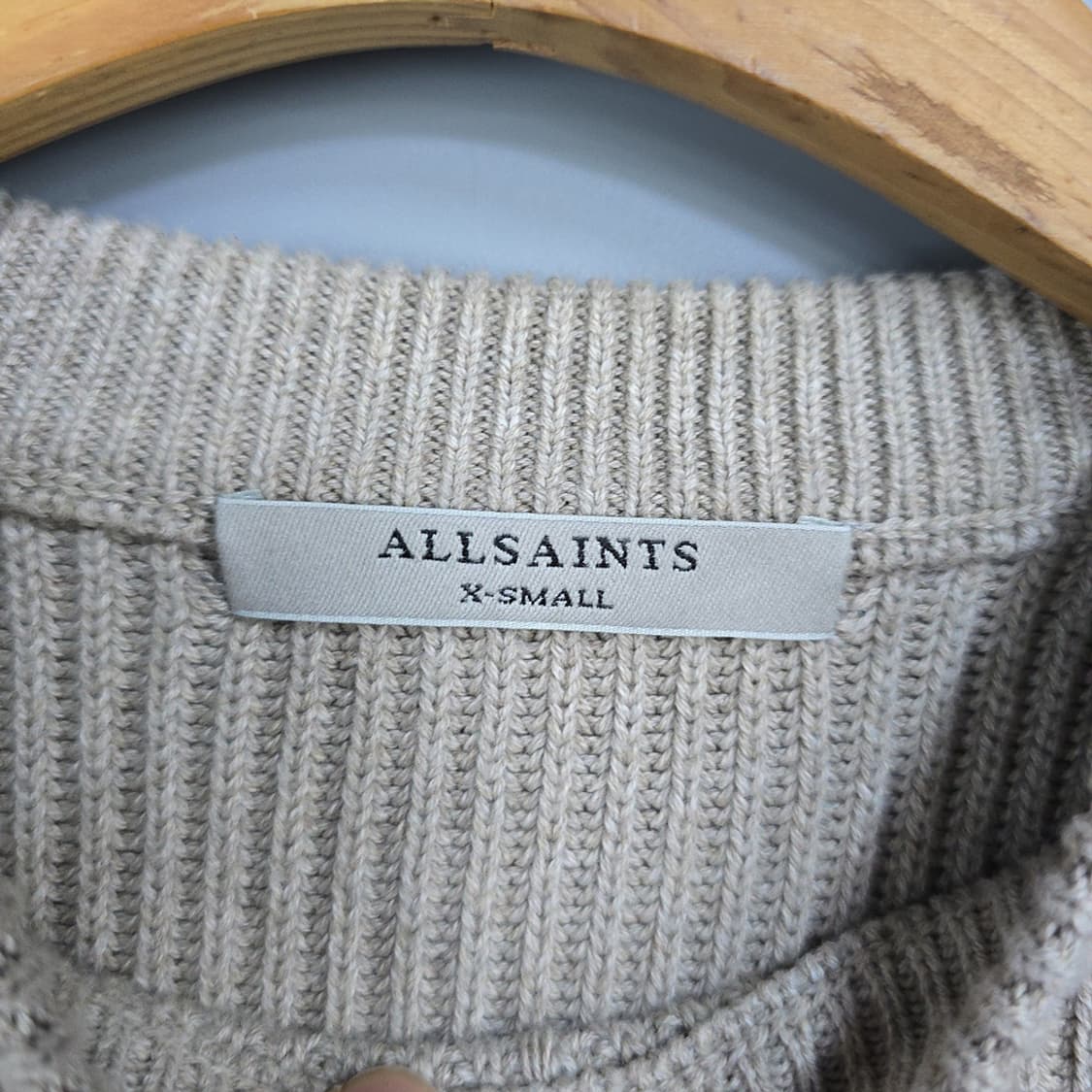 올세인츠 ALLSAINTS 리브드 니트 XS | 언밸런스 크루넥 스웨터 상품이미지6
