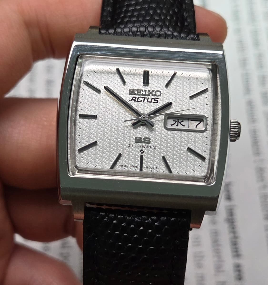 레어] 빈티지 세이코 액투스SS 테레비 순정 입체다이얼 한자 데이데이트  상품이미지3