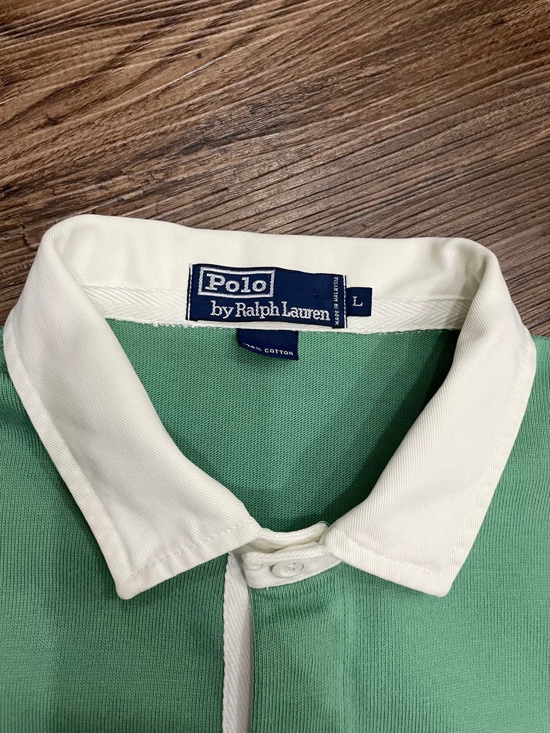 90s 폴로 랄프로렌 럭비티 민트 상품이미지7