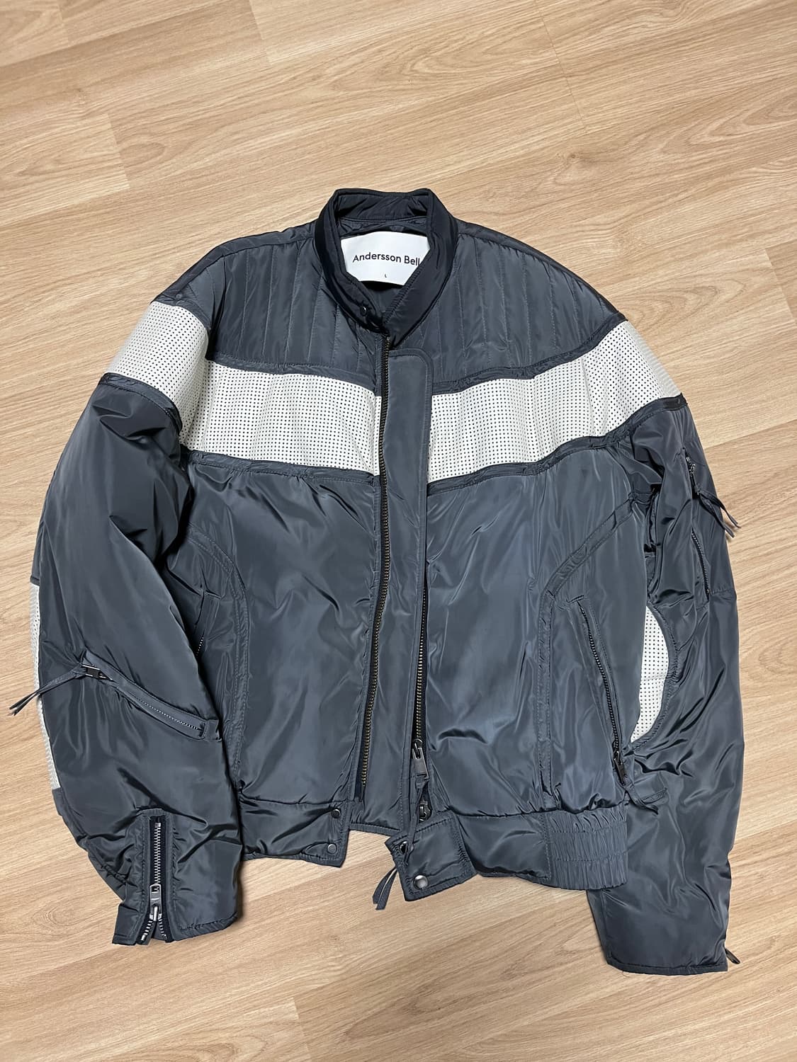 앤더슨벨 브라이언 바이커 패디드 자켓 L 상품이미지1