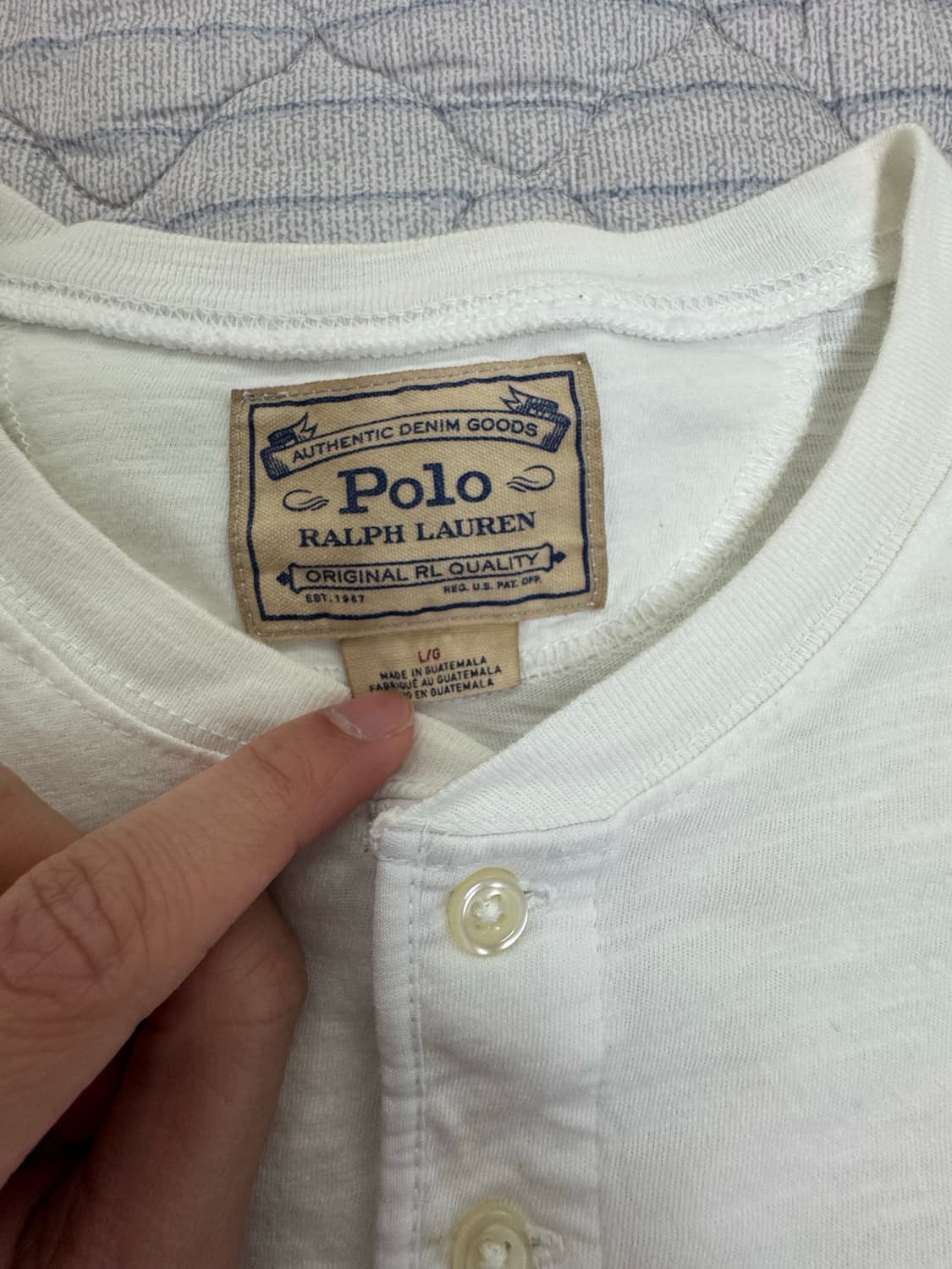 폴로 랄프로렌 헨리넥 셔츠 상품이미지2