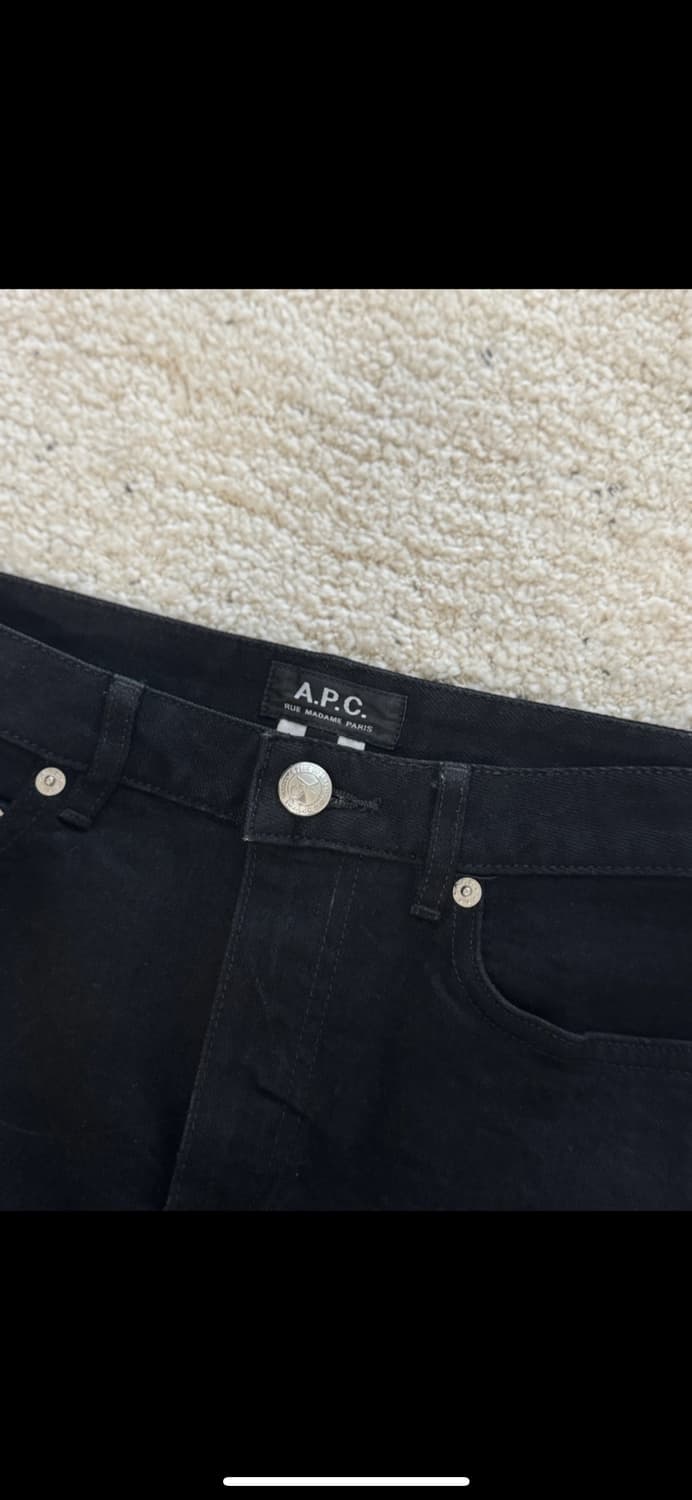 🖤 아페쎄(A.P.C.) 미니주페 블랙 / 블랙 데님스커트 (34) 상품이미지4
