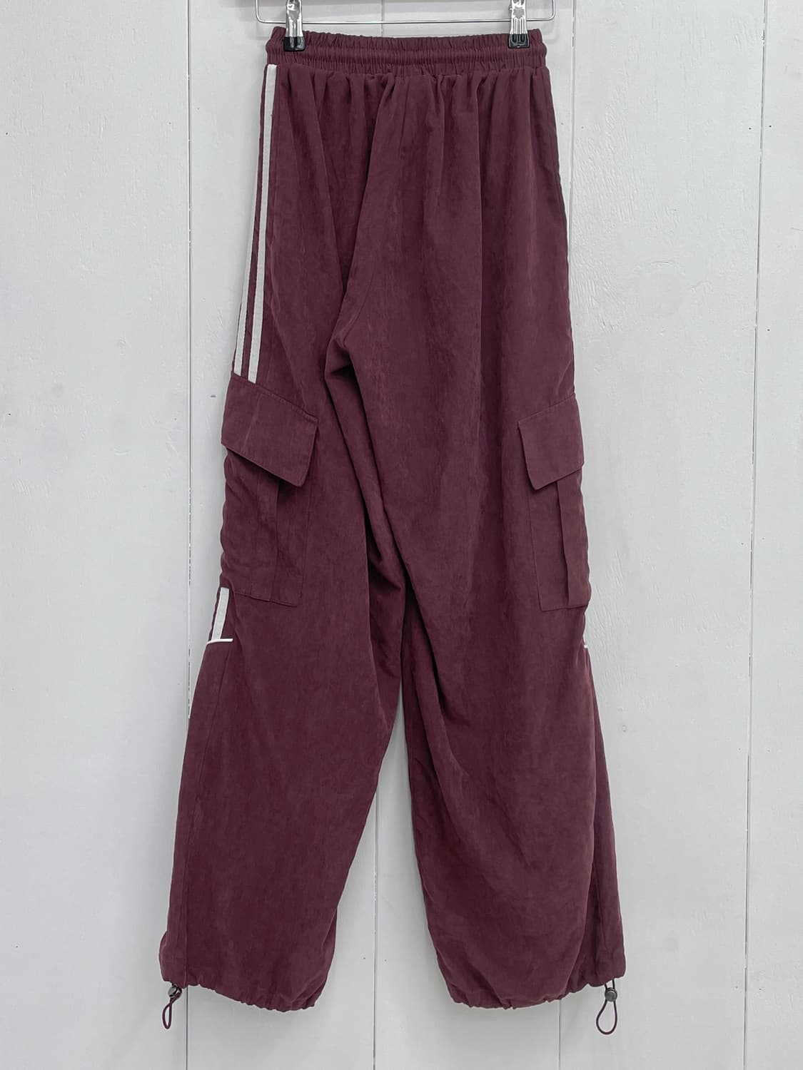 아반드레스 사이드 라인 카고 조거 팬츠 버건디 상품이미지8