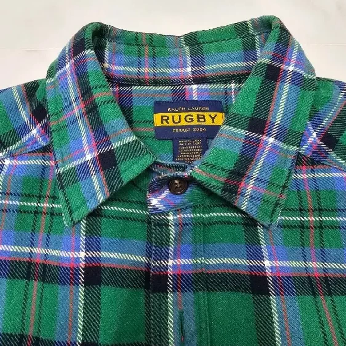 폴로 버질아블로 파이렉스 오프화이트 Rugby 체크 셔츠 95~100 상품이미지7