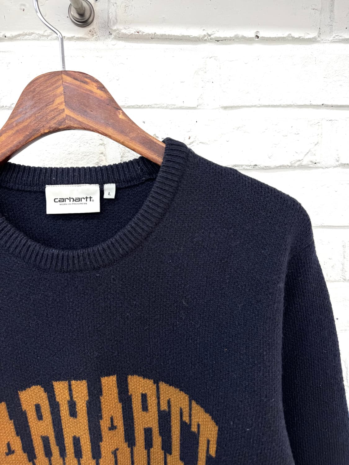 칼하트 네이비 니트 상품이미지4
