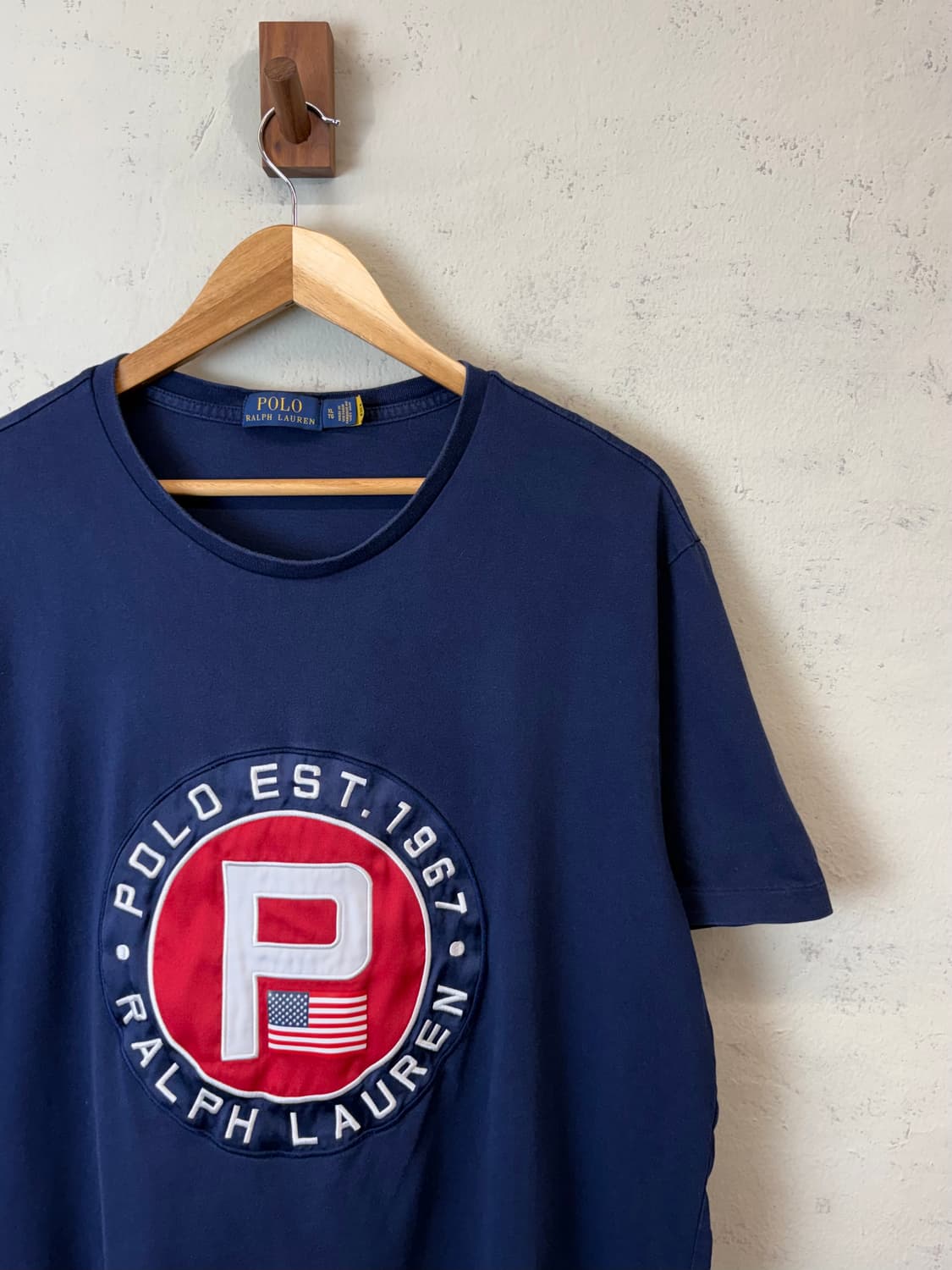 폴로랄프로렌 P로고 반팔티 네이비 상품이미지3