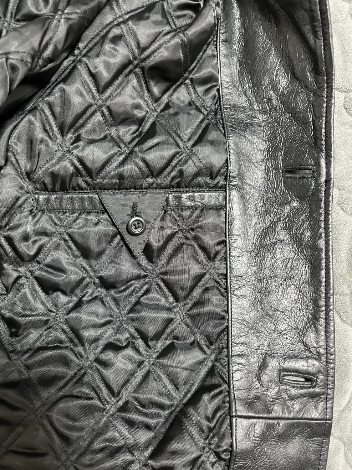 [GAP] old gap 올드갭 레더 카코트 블랙 L 상품이미지8